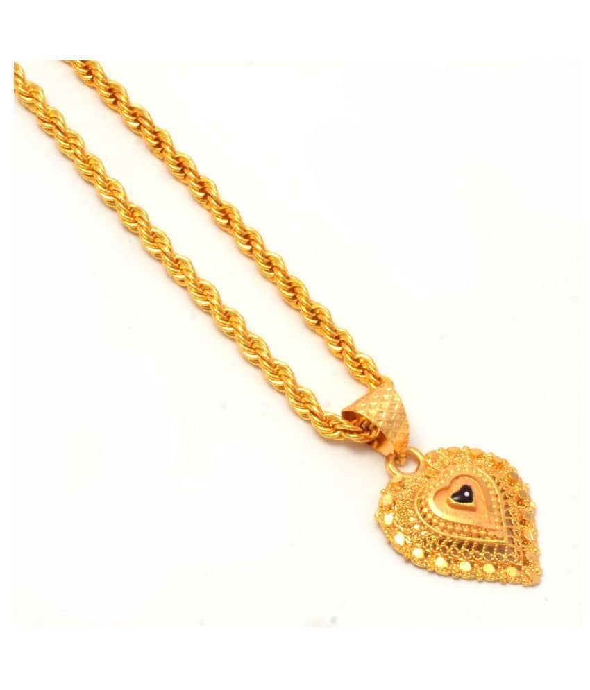 Jewar Mandi - Golden Pendant ( Pack of 1 )