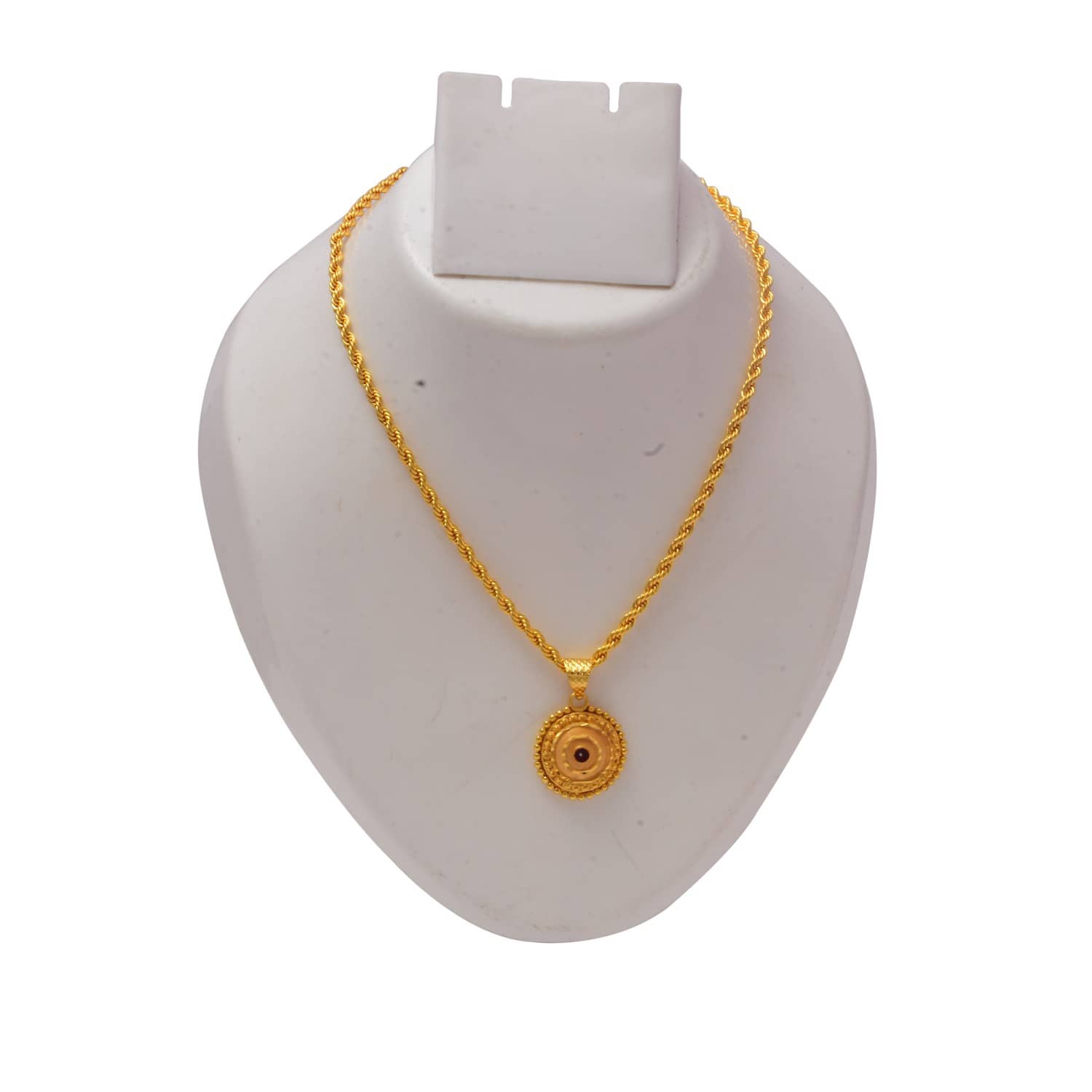 Jewar Mandi New Design Gold Plated Locket/Pendant with Rope/Rassi Chain Daily use for Men, Women & Girls, Boys