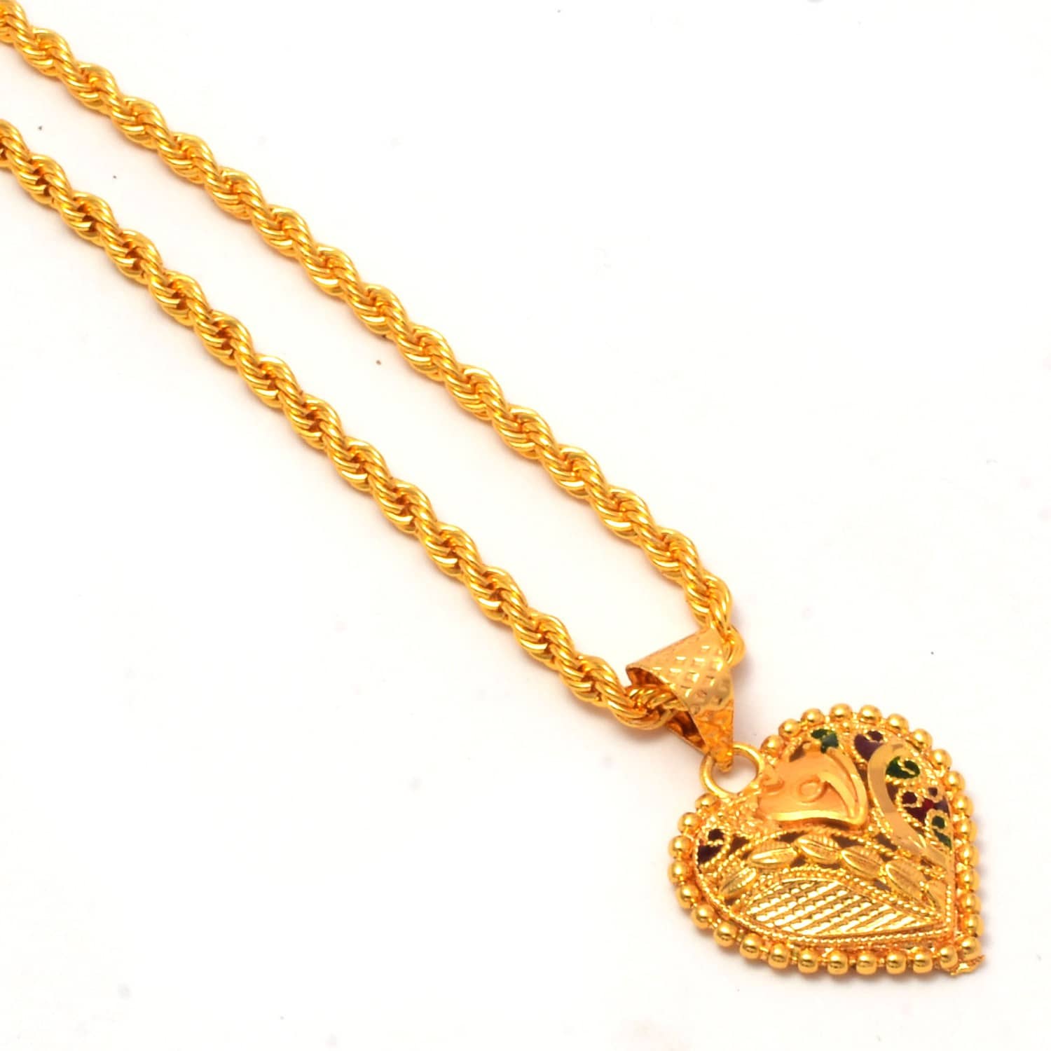 Jewar Mandi - Golden Pendant ( Pack of 1 )