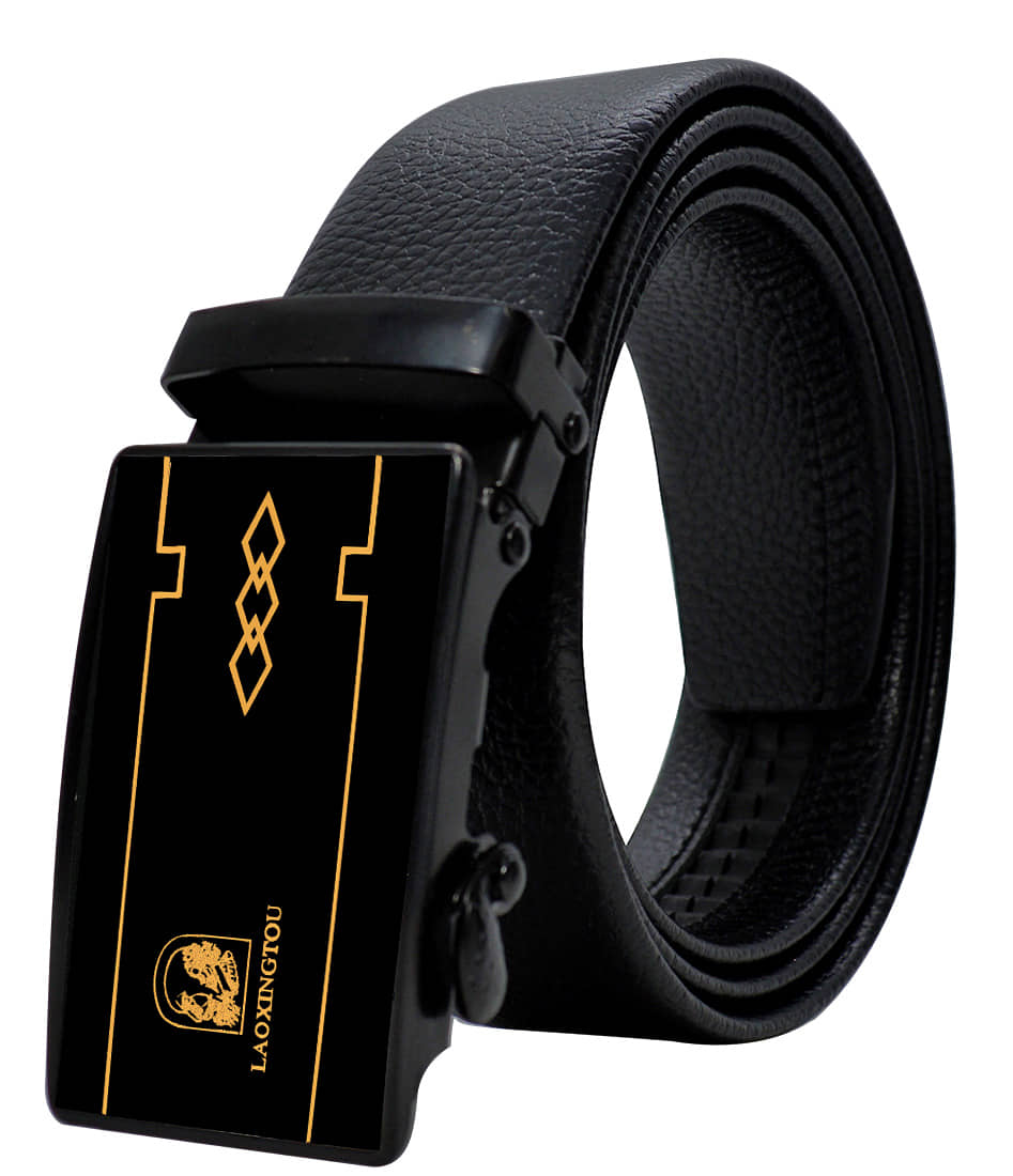 Loopa Black PU Formal Belt Pack of 1
