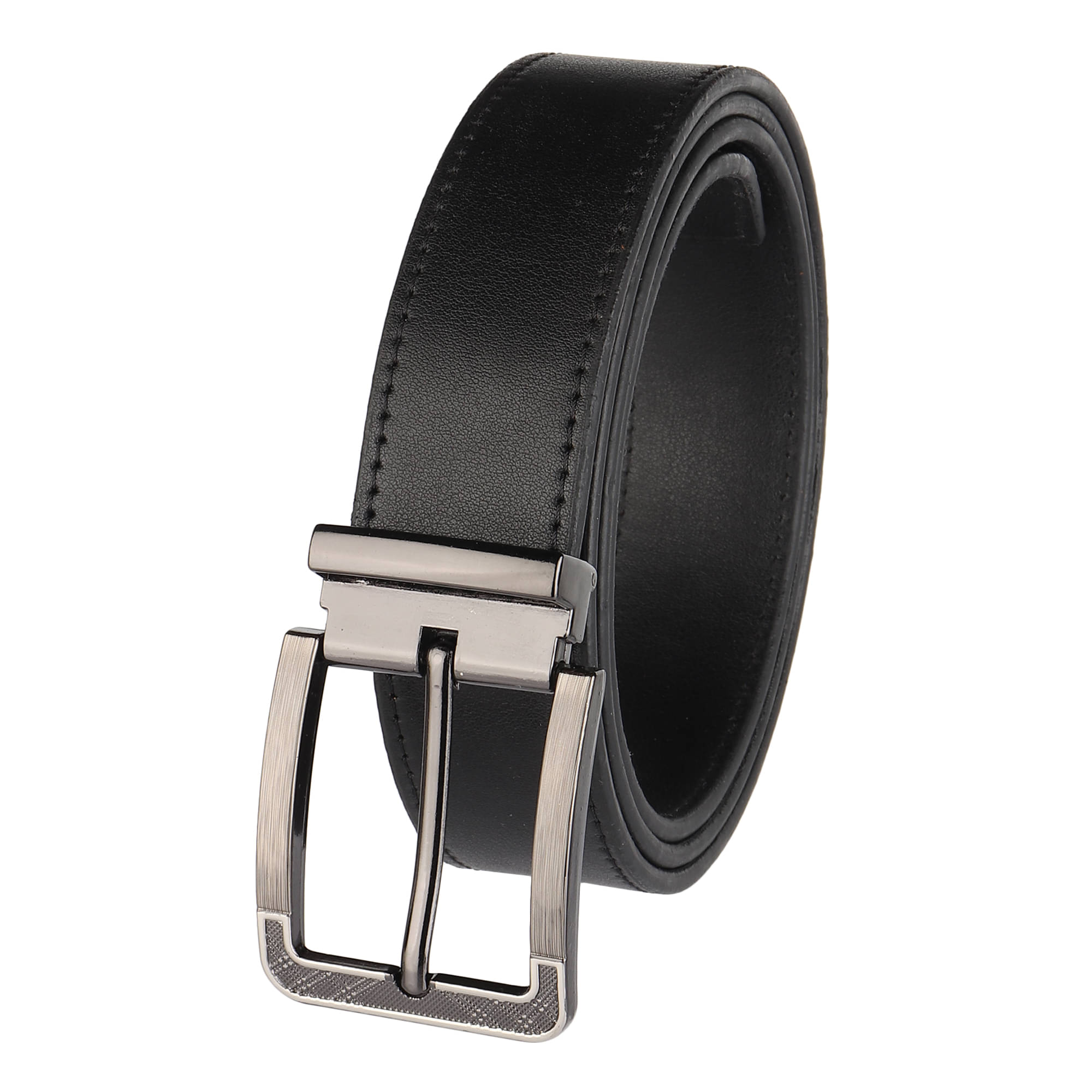     			Loopa Black PU Formal Belt Pack of 1
