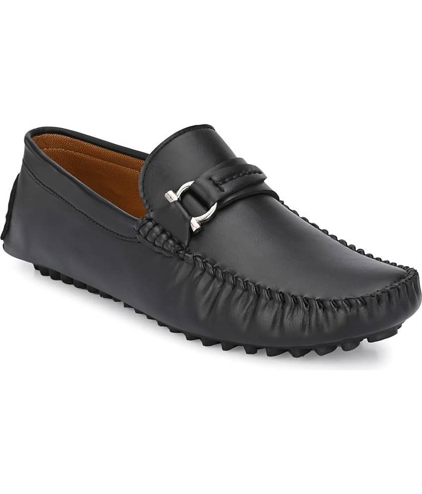Prolific Artificial Leather Black Formal Loafers - Formal Shoes | Buy online on ZillyBuy