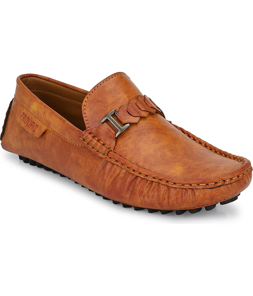 Prolific - Tan Men's Slip On Formal Shoes - Formal Shoes | Buy online on ZillyBuy