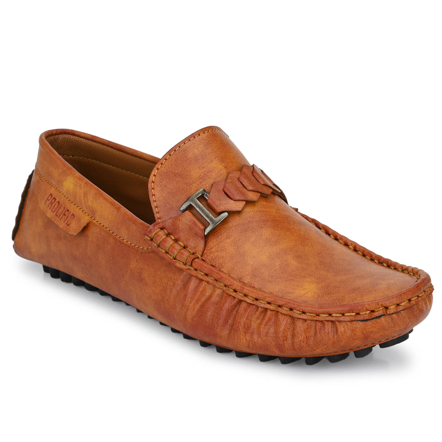     			Prolific - Tan Men's Slip On Formal Shoes