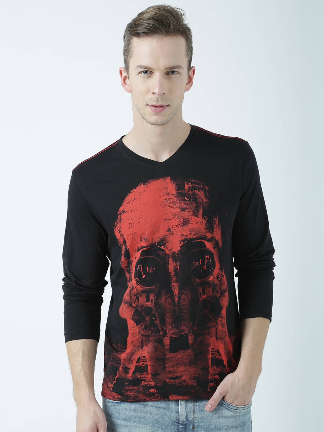 Huetrap Pack of 1 Cotton Regular Fit Men's T-Shirt ( Black ) Huetrap Pack of 1 Cotton Regular Fit Men's T-Shirt ( Black )