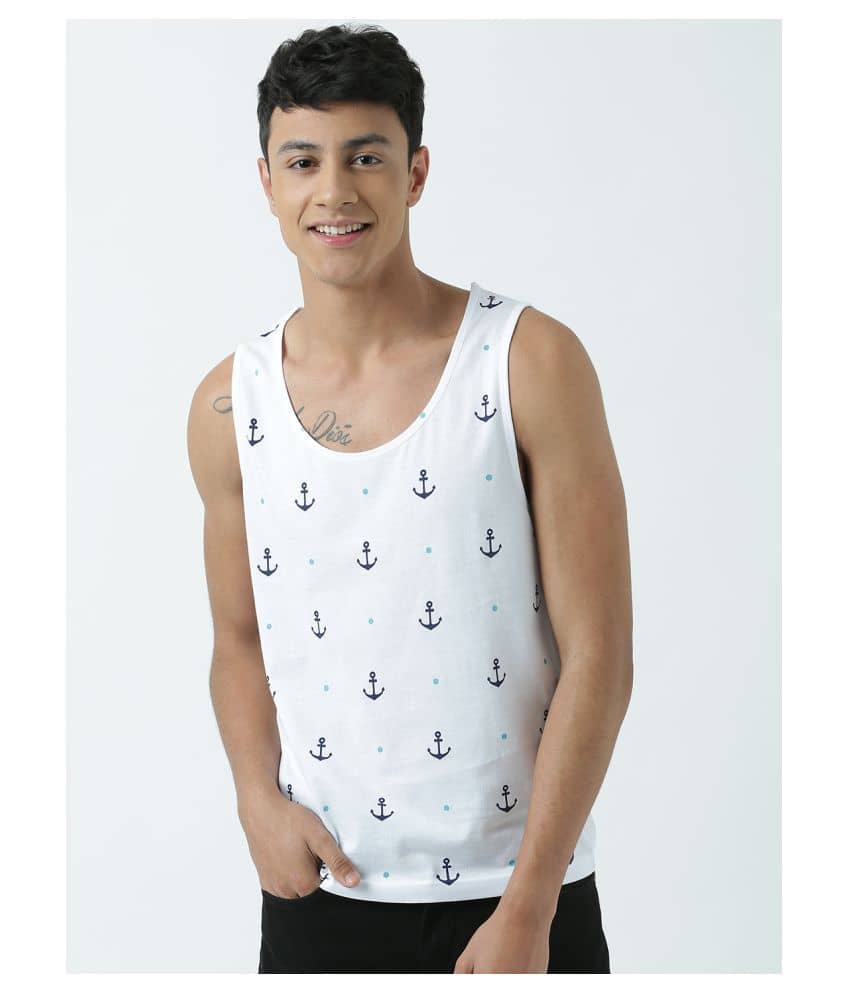Huetrap Pack of 1 Cotton Regular Fit Men's T-Shirt ( White )