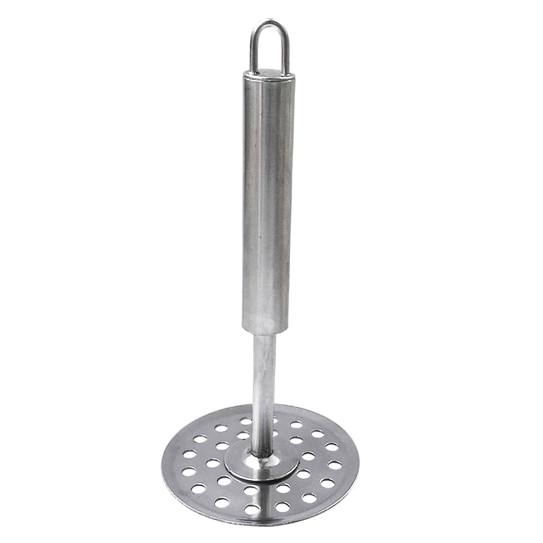 JISUN Silver Stainless Steel Potato Masher ( Pack of 1 )