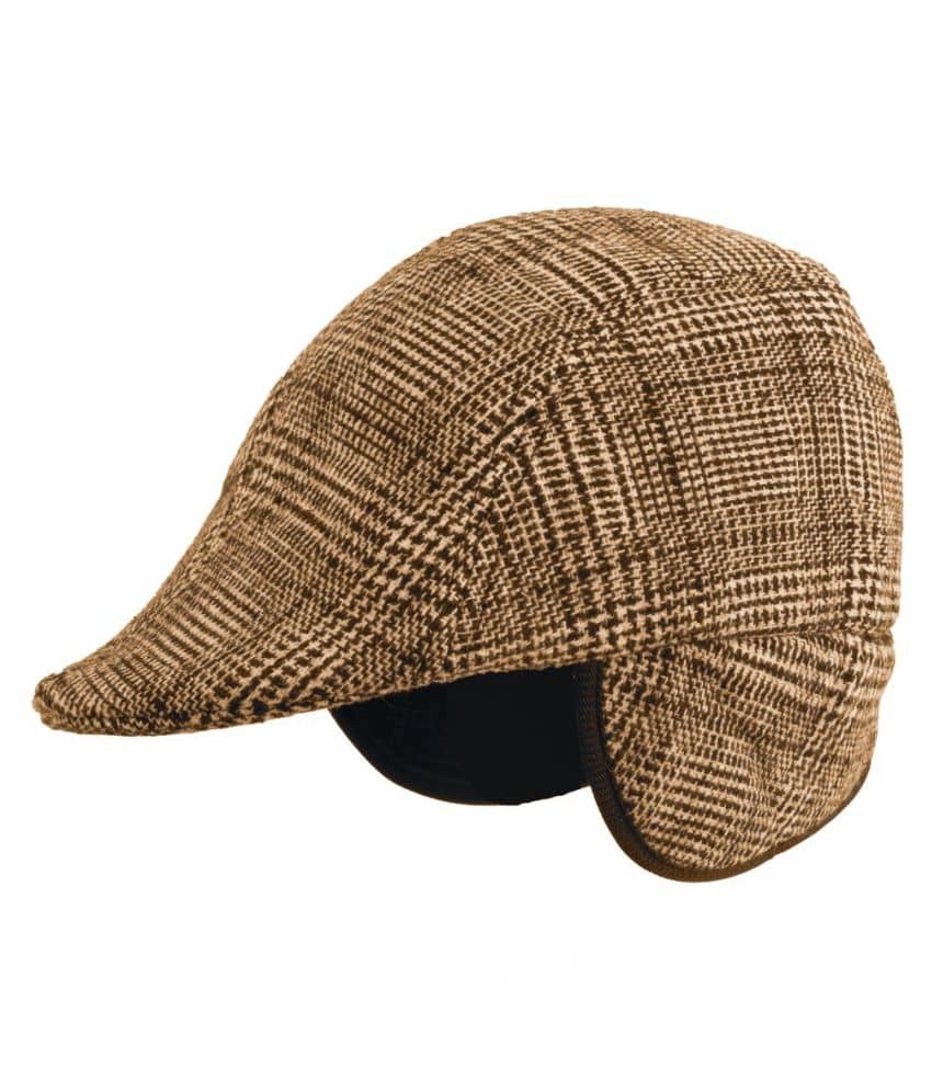 Zacharias Men's Checkered Golf Cap with Earmuff