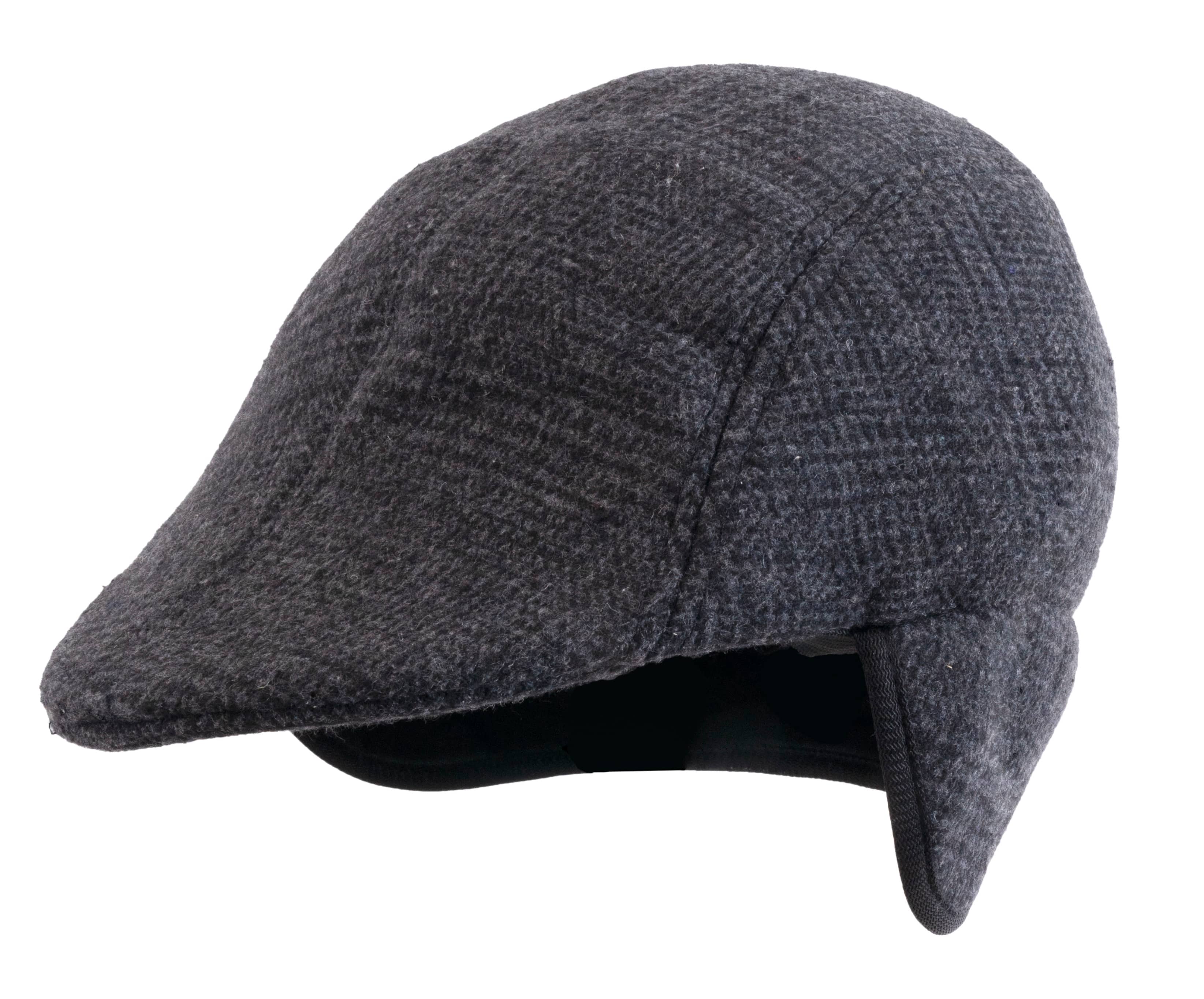 Zacharias Men's Checkered Golf Cap with Earmuff