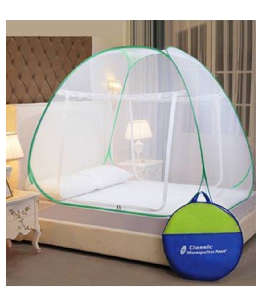     			Classic Mosquito Net, Machardani King Green Plain Mosquito Net, Machardani