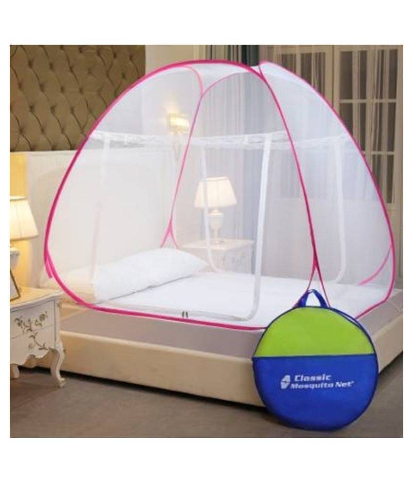 Classic Mosquito Net King Pink Plain Mosquito Net- Machardani Classic Mosquito Net King Pink Plain Mosquito Net- Machardani