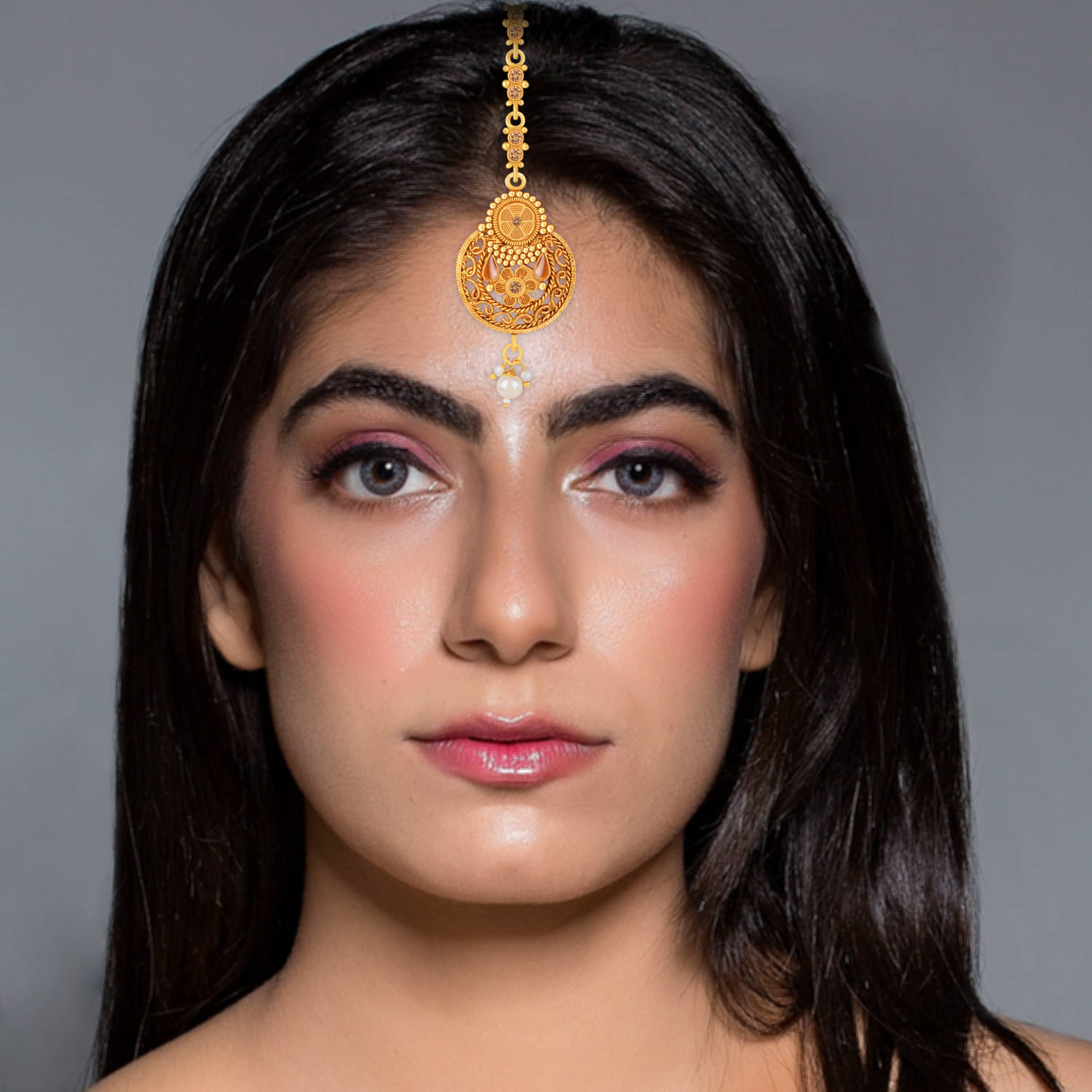     			Exclusive Designe Traditional Gold Plated  Maang Tikka Jewellery For women Girl