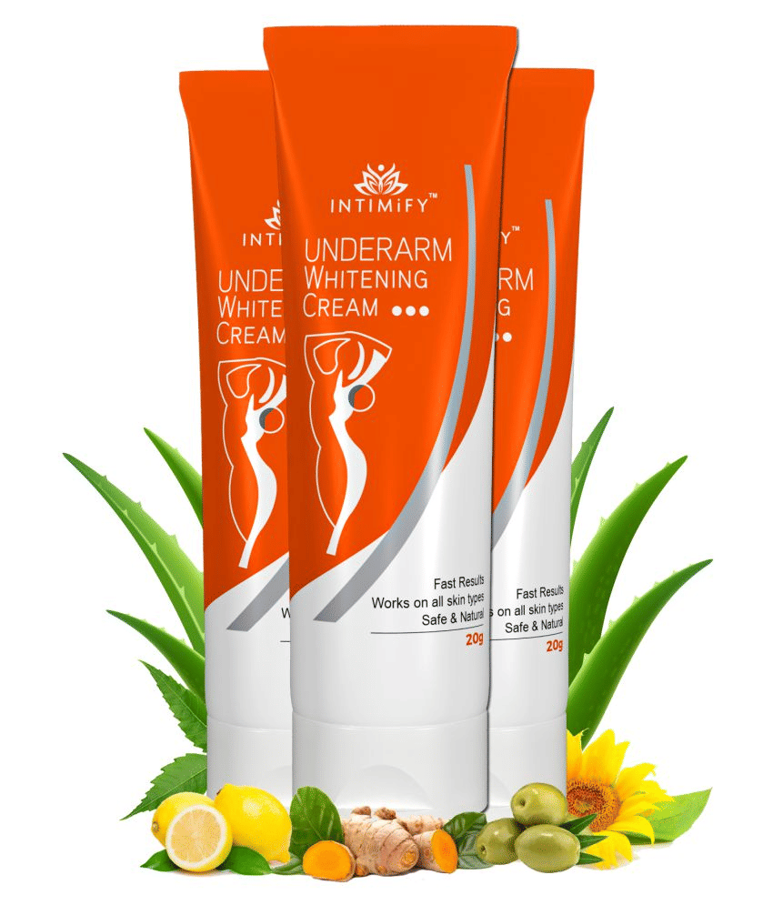 Nutriley Intimify Underarm Whitening Cream for Skin Lightening & Pigmentation Lotion 20 gm Pack of 3 Nutriley Intimify Underarm Whitening Cream for Skin Lightening & Pigmentation Lotion 20 gm Pack of 3