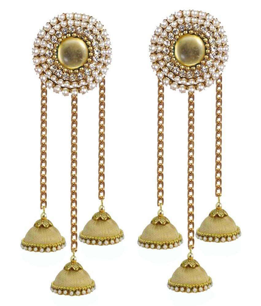     			Silk thread stud with base earring jhumka for women and girls