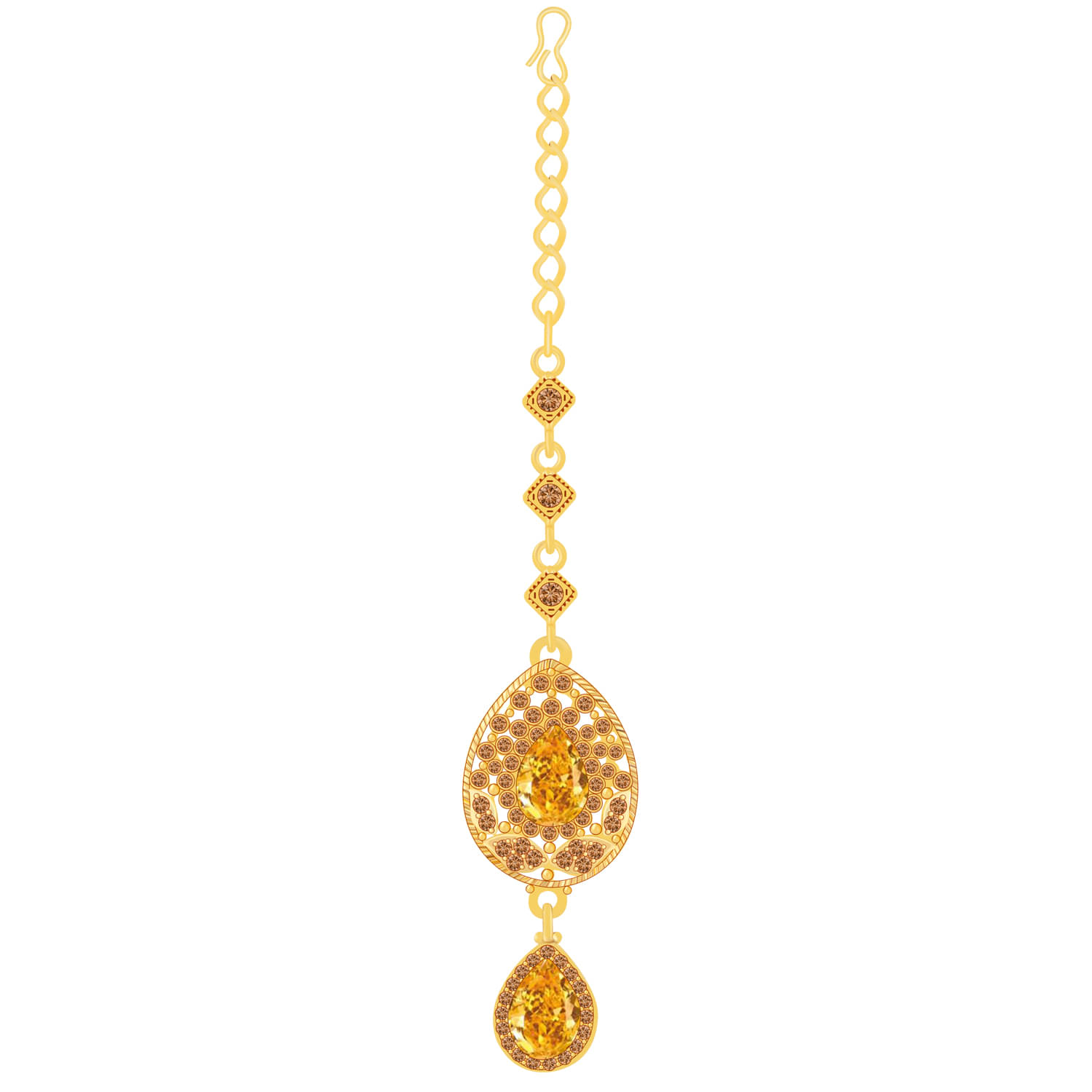     			Stylish  Gold Plated Traditional Maang Tikka Jewellery For women Girl