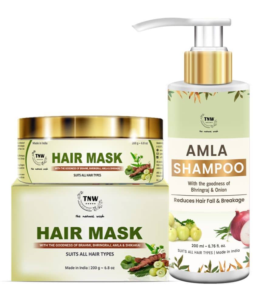 TNW - The Natural Wash (Amla Shampoo + Amla Hair Mask) 400 ml With the Goodness of Amla Facial Kit mL