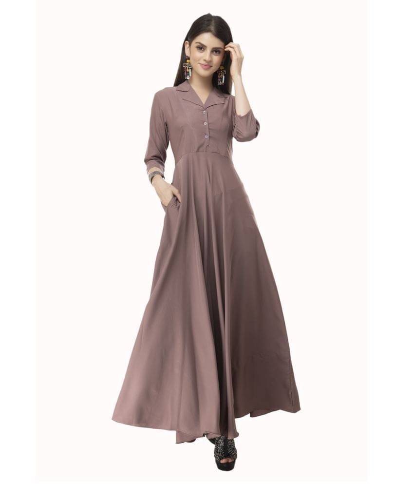 TOGZZ Women Crepe A-line Dress ( Pink ) TOGZZ Women Crepe A-line Dress ( Pink )