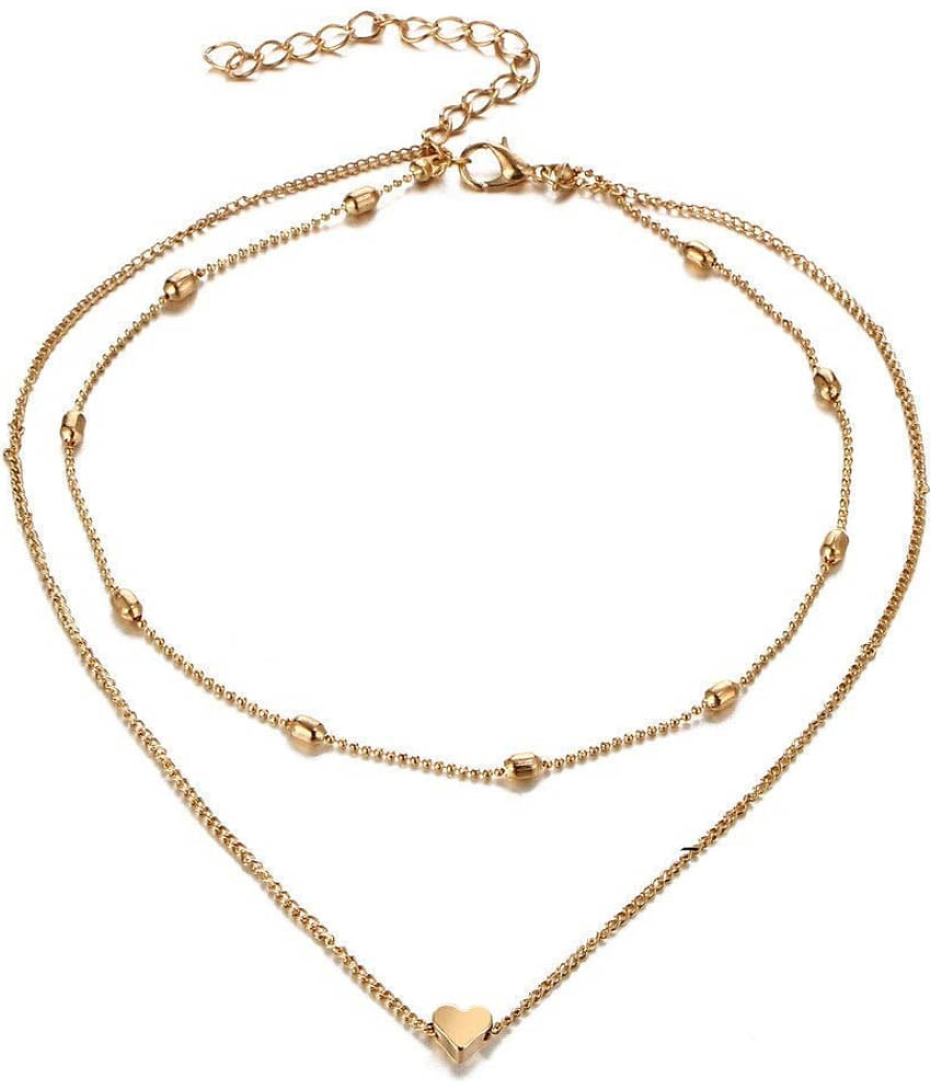 YouBella Jewellery for Women Stylish Pendant Necklace for Women & Girls (Gold)