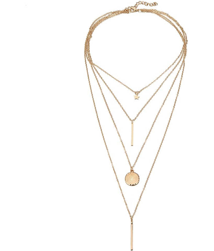 YouBella Jewellery Stylish Combo of Two Necklace Chains for Women and Girls (Style 3)