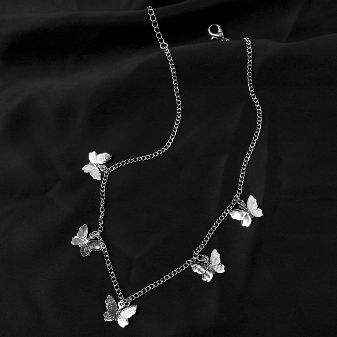     			YouBella Jewellery for Women Pendant Necklace for Women & Girls (Silver)