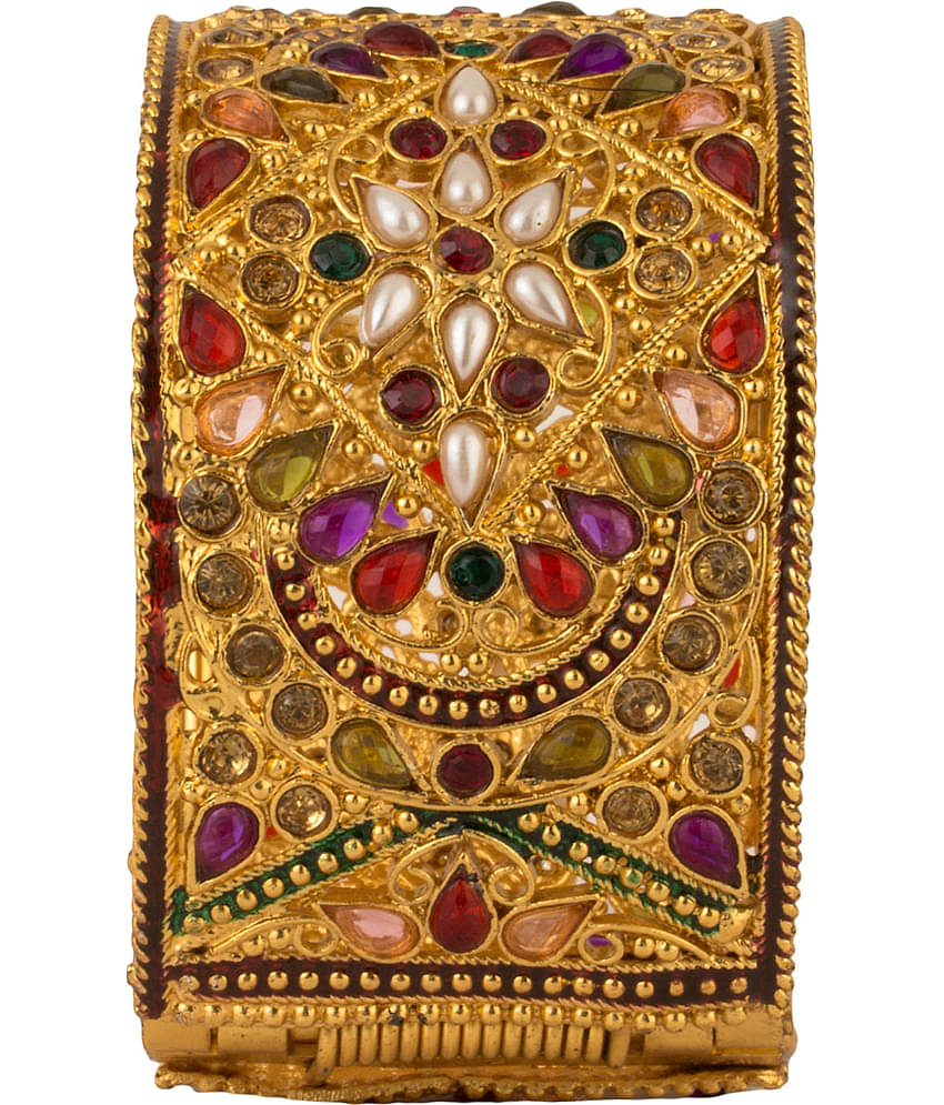 YouBella Antique Style Gold Plated Kara Bangle for Women