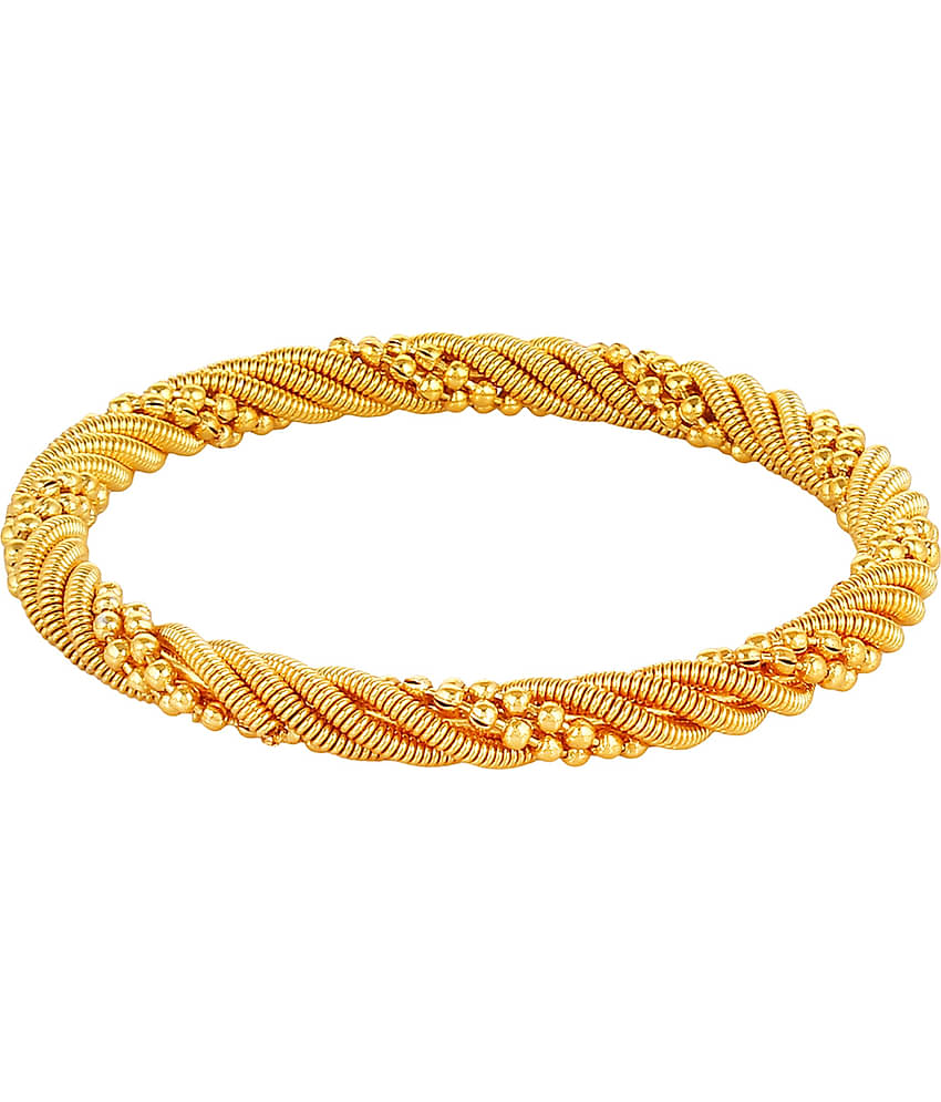 YouBella Jewellery Traditional Gold Plated Bracelet Bangle Set for Girls and Women (2.4)