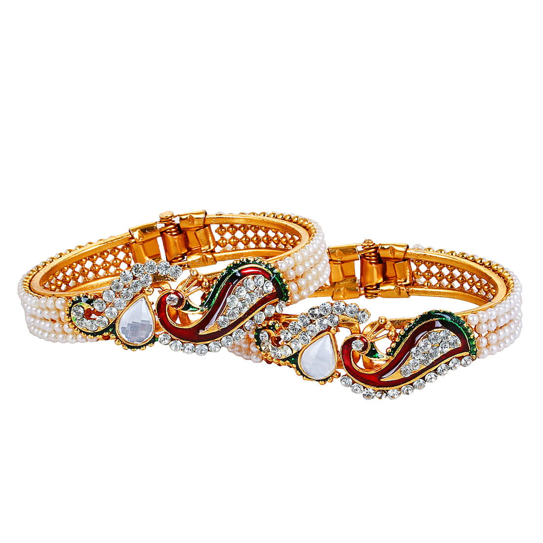 YouBella Multicolour Gold-Plated Bangles for Women - Bangles & Bracelets | Buy online on ZillyBuy