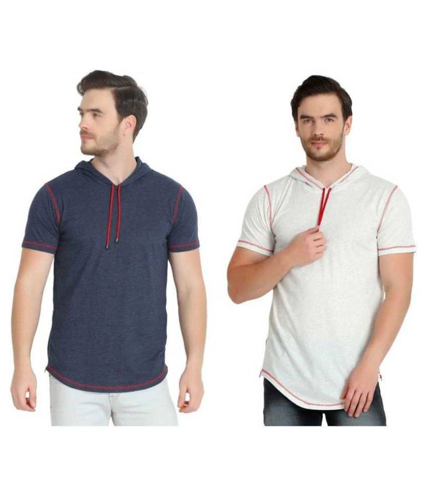 Glito Pack of 2 Cotton Regular Fit Men's T-Shirt ( Navy ) Glito Pack of 2 Cotton Regular Fit Men's T-Shirt ( Navy )