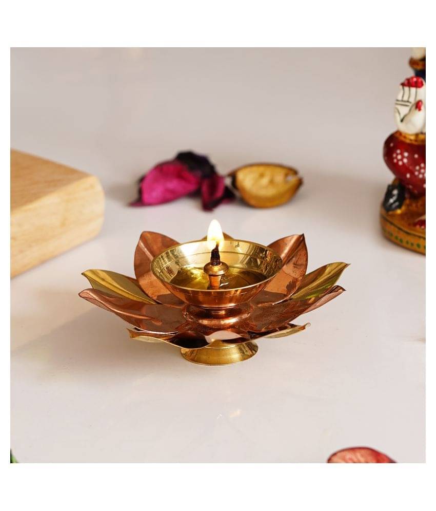     			eCraftIndia Aluminium Diwali Diya - Pack of 1