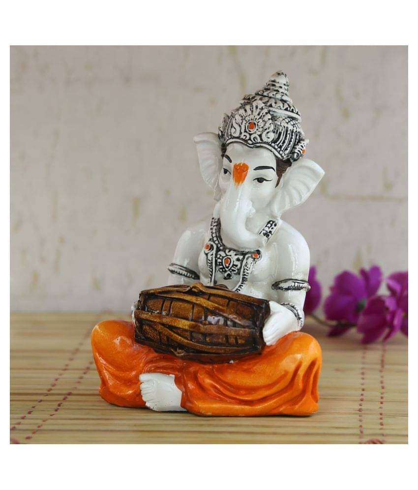     			eCraftIndia Showpiece Resin Ganesha Idol 11 x 11 cms Pack of 1