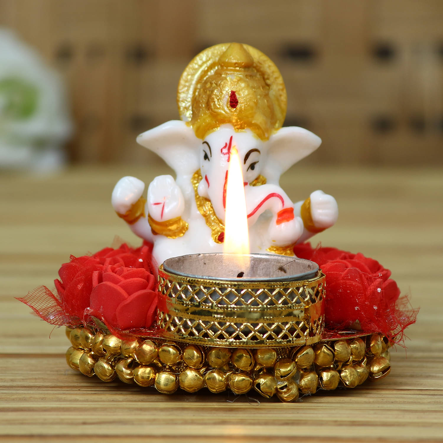     			eCraftIndia White Lord Ganesha Decorative Showpiece