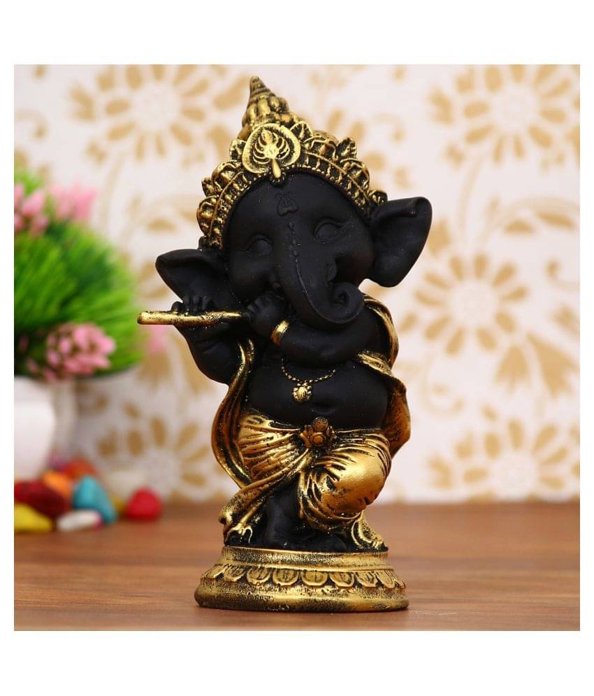     			eCraftIndia Showpiece Resin Ganesha Idol 8 x 7 cms Pack of 1