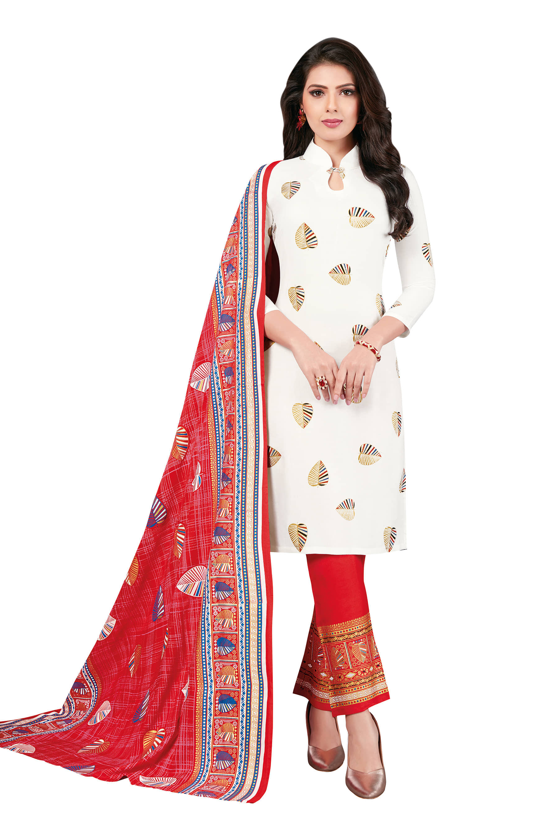 shree jeenmata collection Rayon Kurti With Pants - Stitched Suit Single
