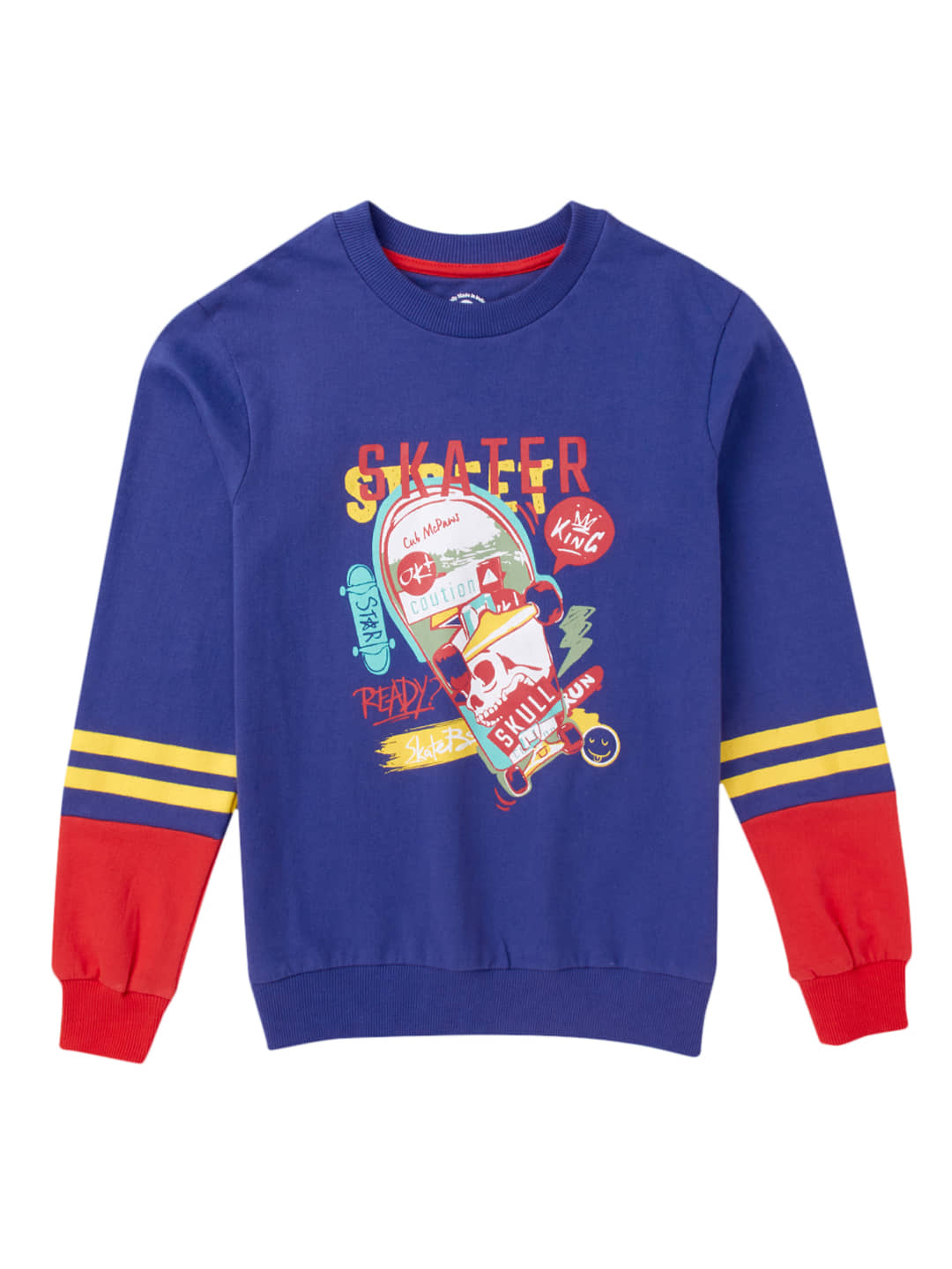 Cub Mcpaws Pack of 1 Boys Cotton Blend Sweatshirt ( Dark Blue )