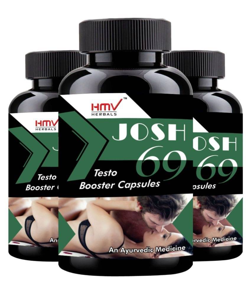     			HMV Herbals Josh 69 Mega Pack- Herbal Men Power Capsule 180 no.s Pack of 3