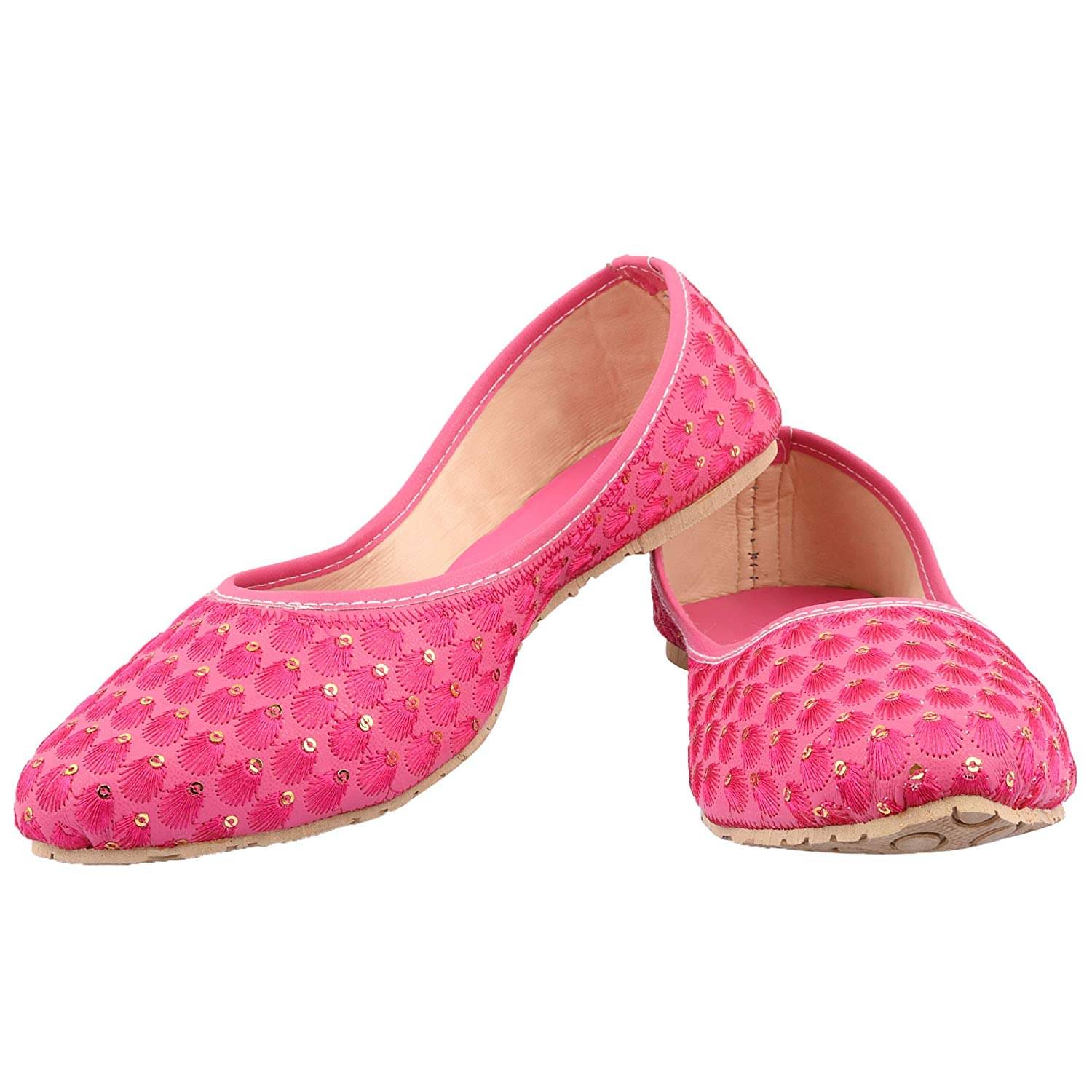     			Raj Pink Ethnic Footwear
