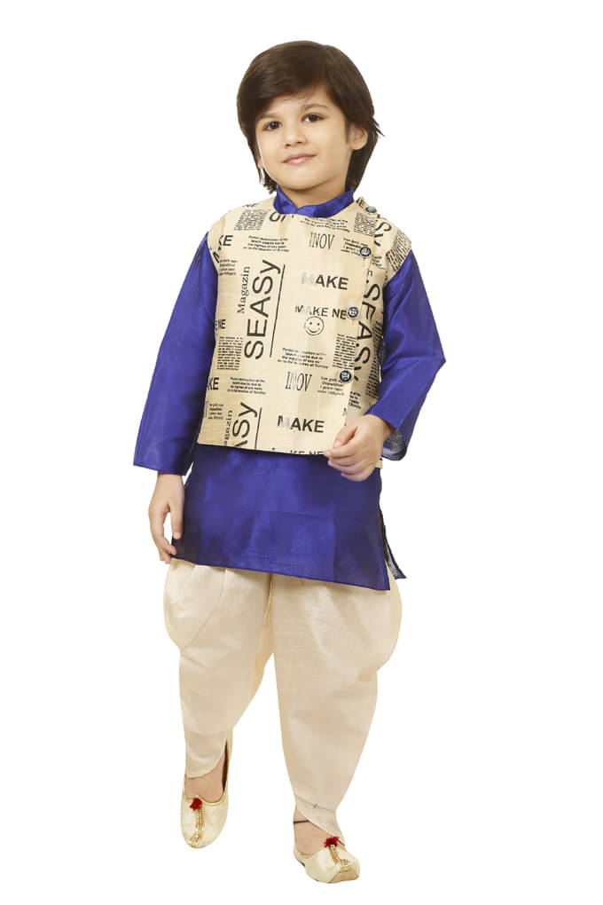     			JCT DRESSES Pack of 1 Boys Cotton Blend ( Multi Color )