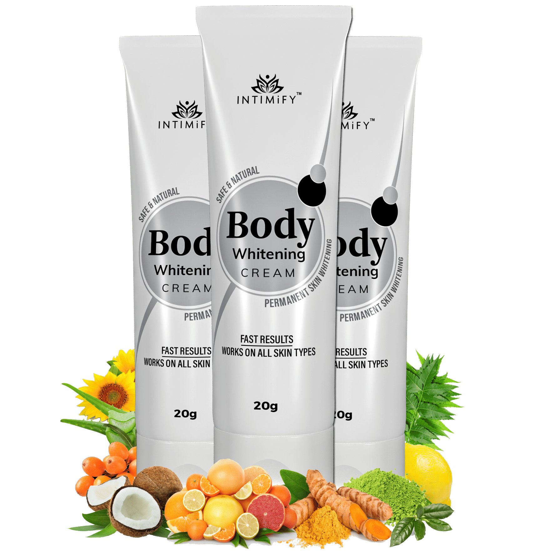     			Intimify Body Whitening Cream For Skin Lightening Anti Aging & Skin Repair Day Cream 20 gm Pack of 3