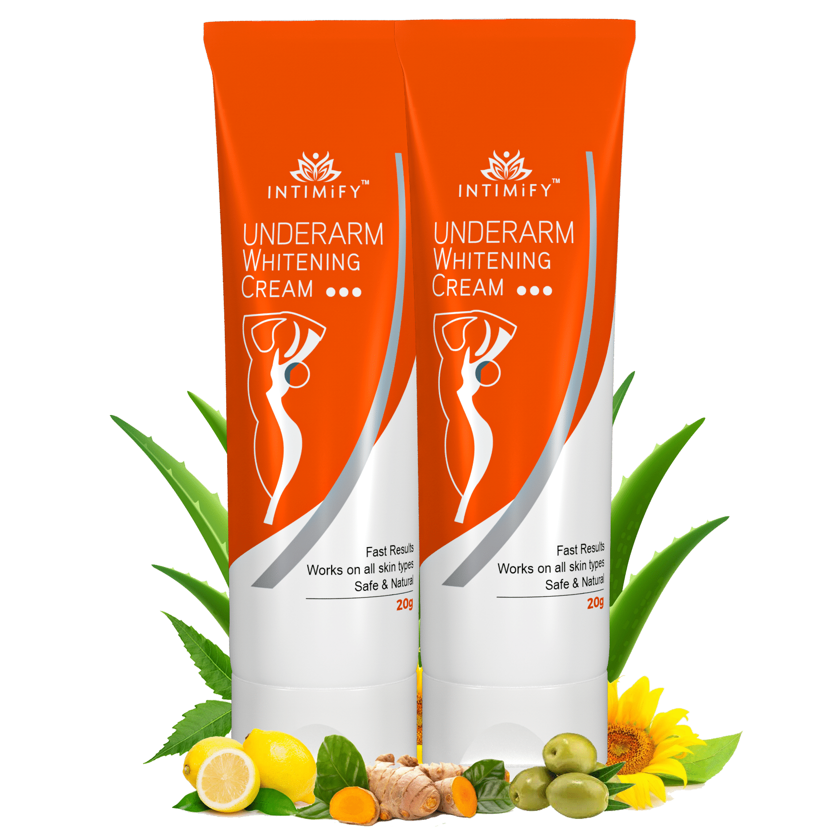     			Intimify Underarm Whitening Cream for Skin Care, Fair and Smoother Underarms Moisturizer 20 gm Pack of 2