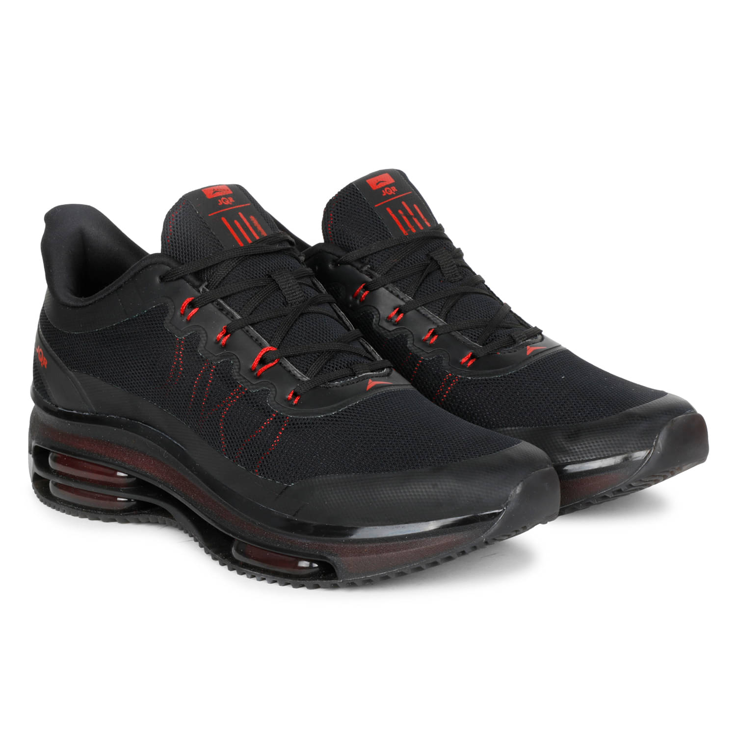     			JQR JQR MAX Black Running Shoes