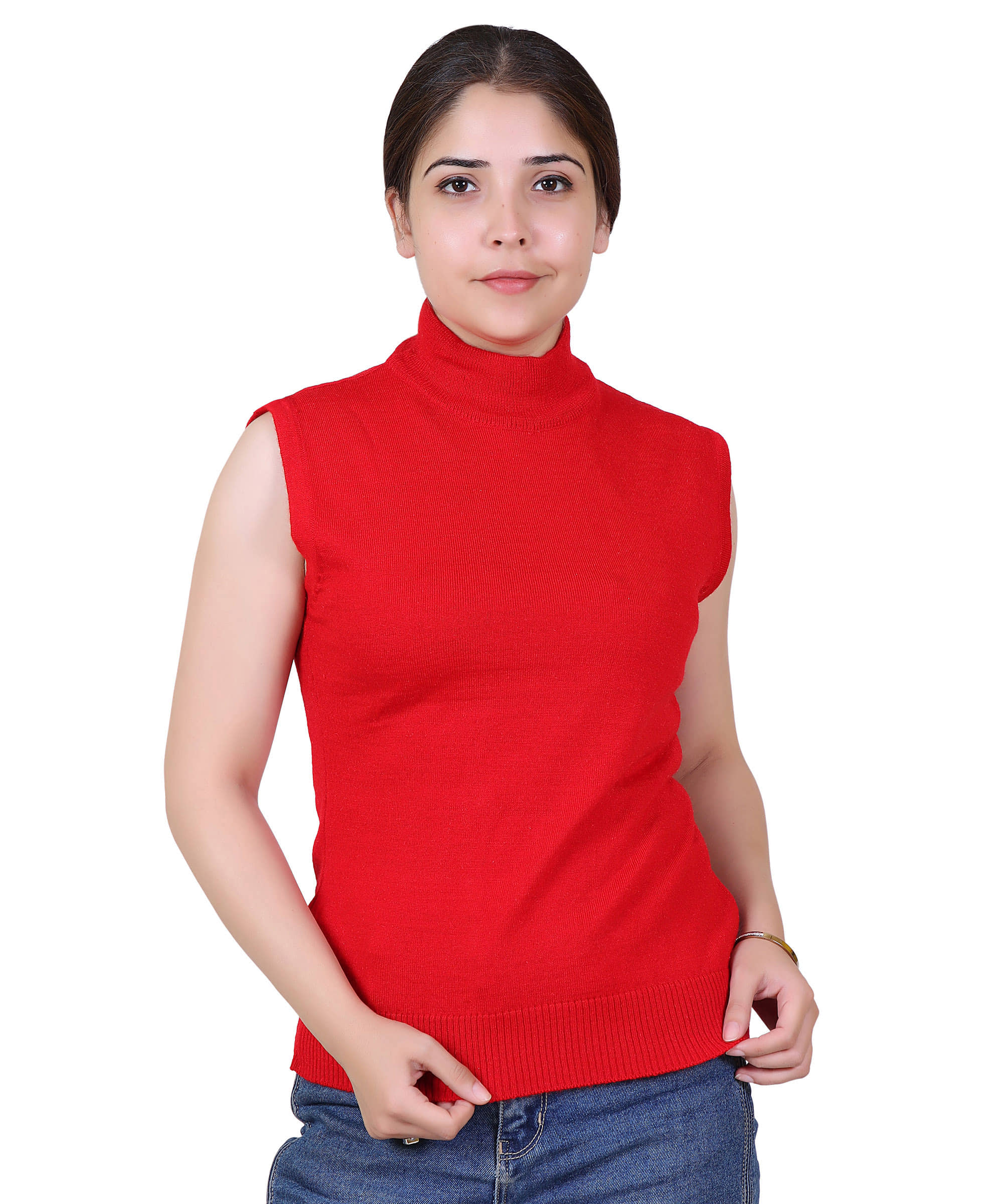Varenyam Acrylic Red Pullovers - Single