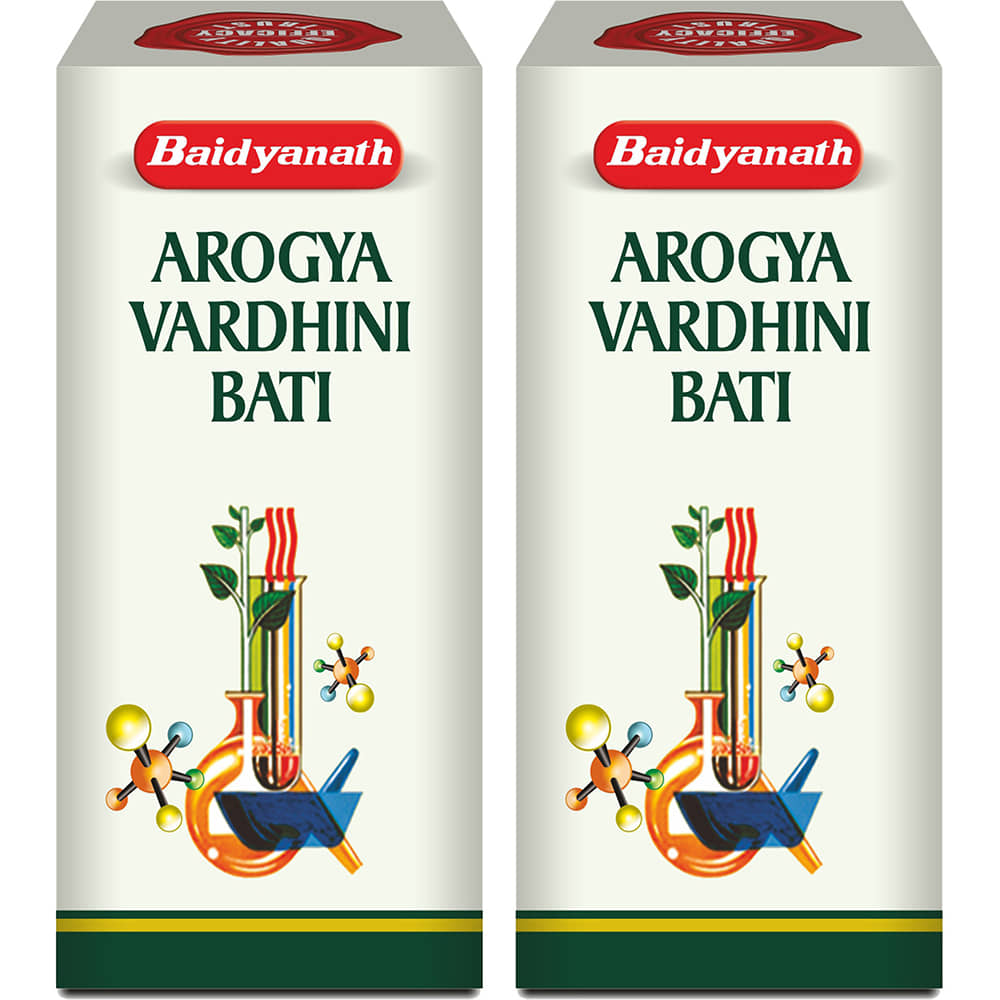 Baidyanath Arogya Vardhini Bati Tablets Boosts Metabolism and Improves Digestion 80No.s (Pack of 2)