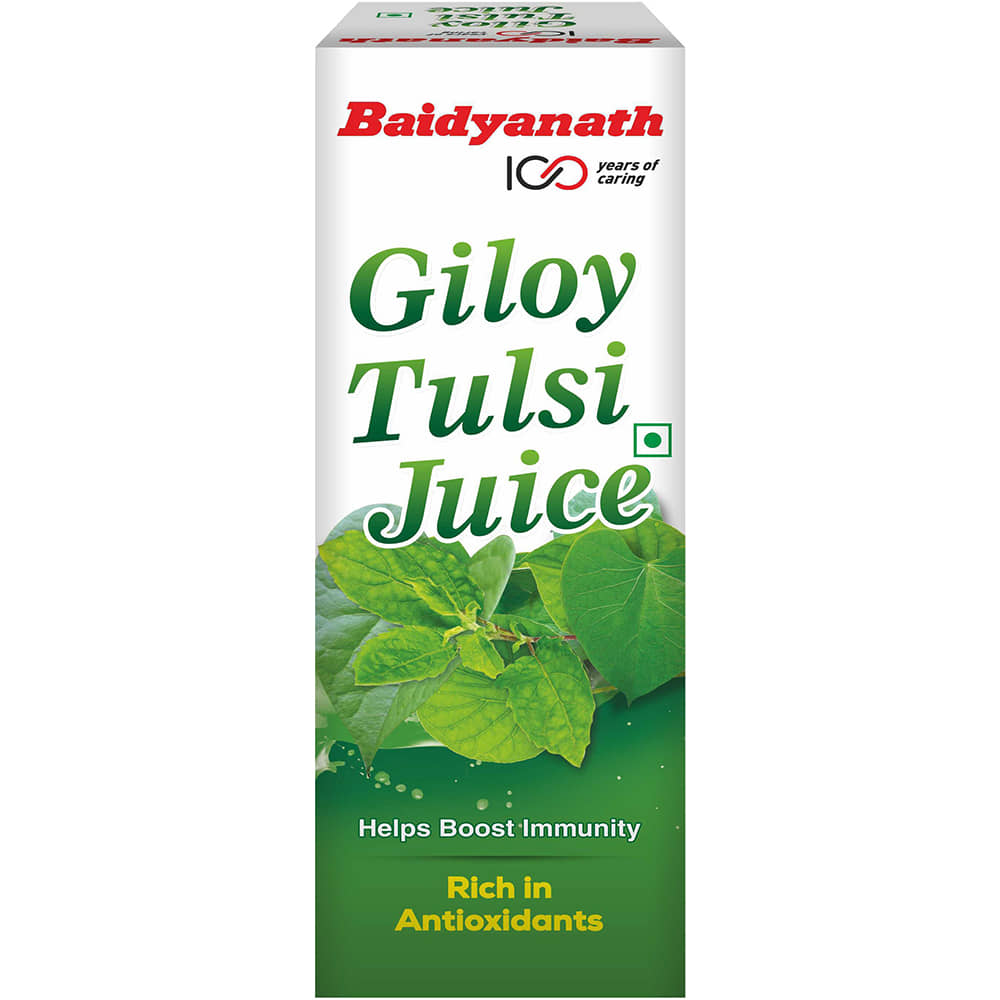 Baidyanath Giloy Tulsi Herbal Juice - 1000ml|Helps Boost Immunity & Promotes Good Health|