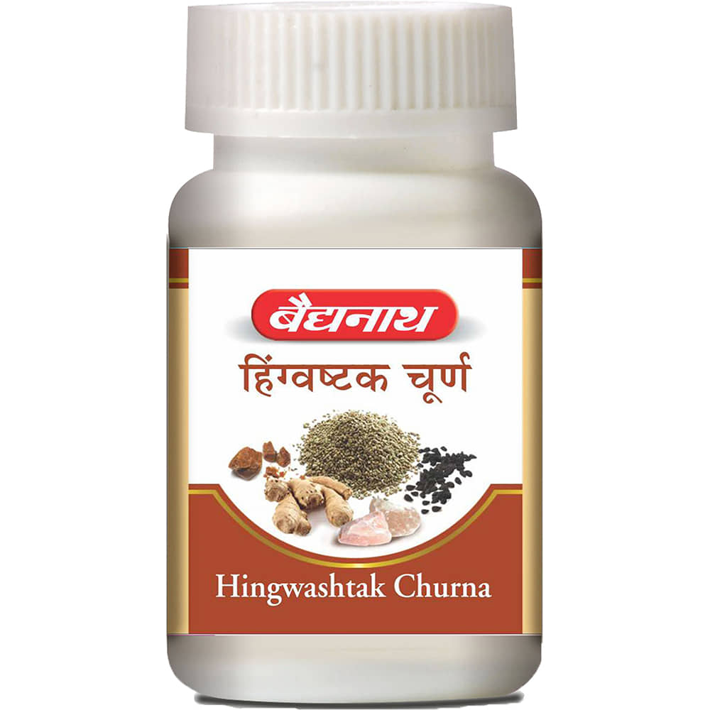 Baidyanath Hingwashtak Churna for loss of taste & appetite, flatulence, Stomach-ache 120gm (Pack of 1)