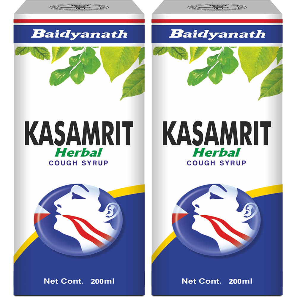 Baidyanath Kasamrit Cough Syrup 200Ml Each (Pack of 2)