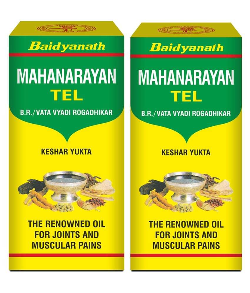     			Baidyanath Mahanarayan Oil Pain Relief Oil for Joint, Knee, Back and Muscle 50ml (Pack of 2)