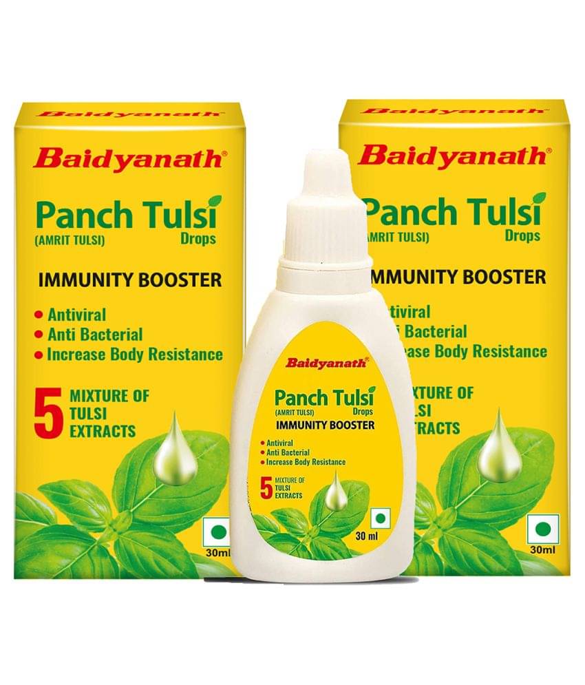 Baidyanath Panch Tulsi Drops- 30 Ml Each (Pack of 2) Baidyanath Panch Tulsi Drops- 30 Ml Each (Pack of 2)