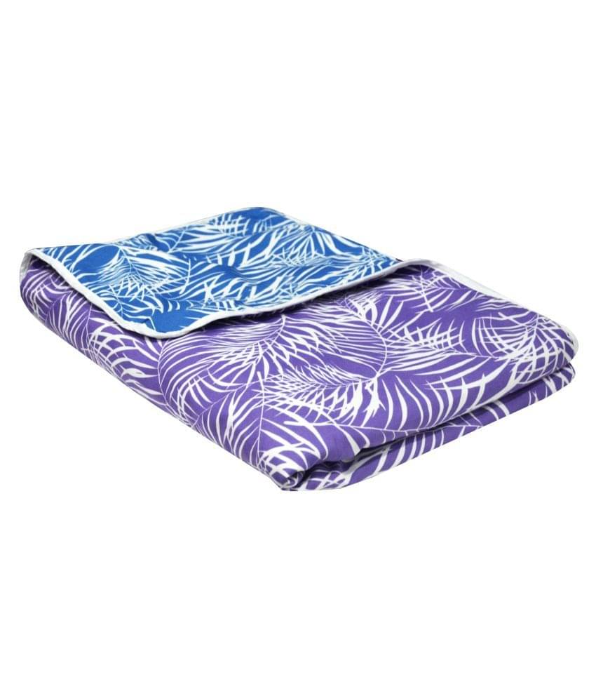     			DIVINE CASA Single Polyester Purple Abstract Dohar