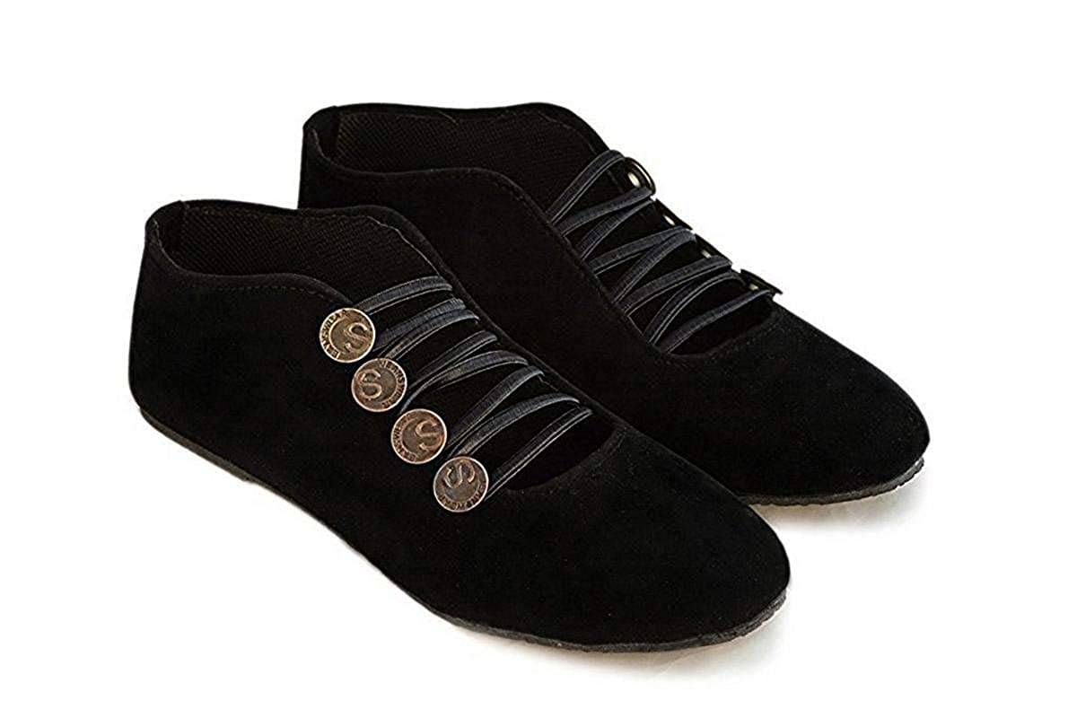     			Raj Black Ethnic Footwear