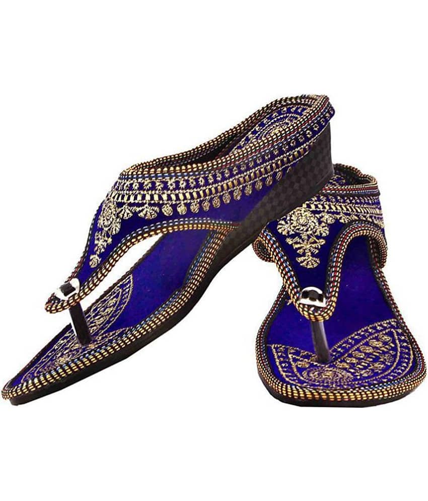 Raj Blue Ethnic Footwear - Ethnic Shoes | Buy online on ZillyBuy